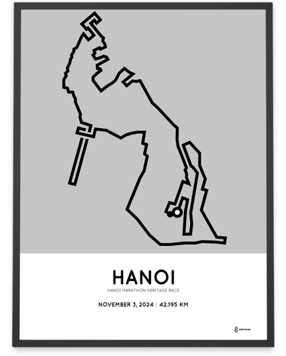 2024 hanoi marathon sportymaps print