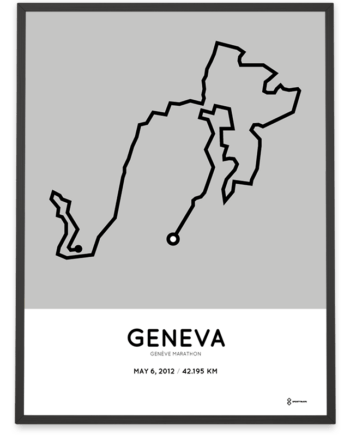 2012 Geneva marathon Sportymaps poster