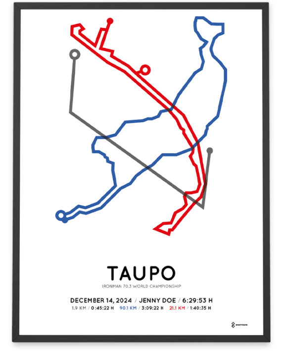 2024 malaga marathon coursemap poster