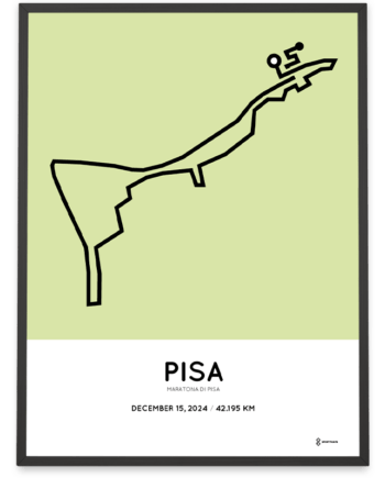 2024 maratona di Pisa Sportymaps poster