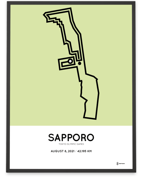 2021 Tokyo Olympic Marathon course poster