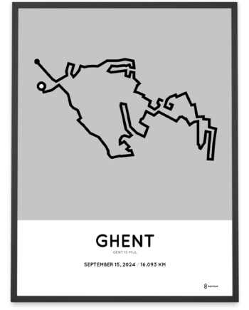 2024 ghent 10 mile Sportymaps print