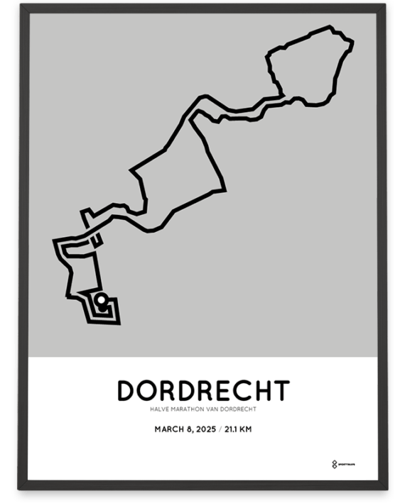 2025 dordrecht half marathon parcours print