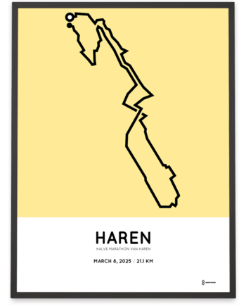 2025 haren half marathon parcours poster